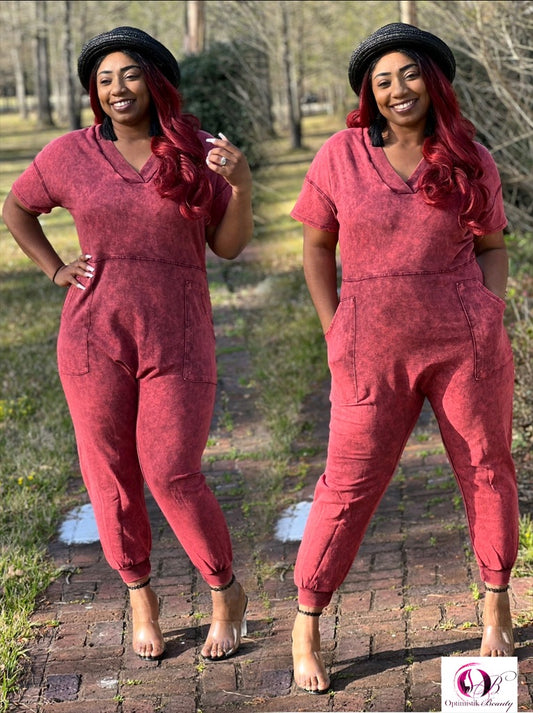 Almond MineralWash Harlem JumpSuit