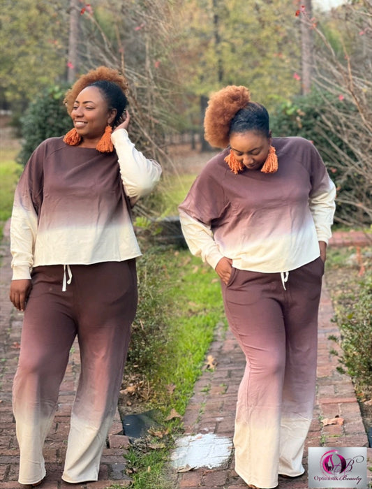 Chocolate Ombré Long Sleeve Set